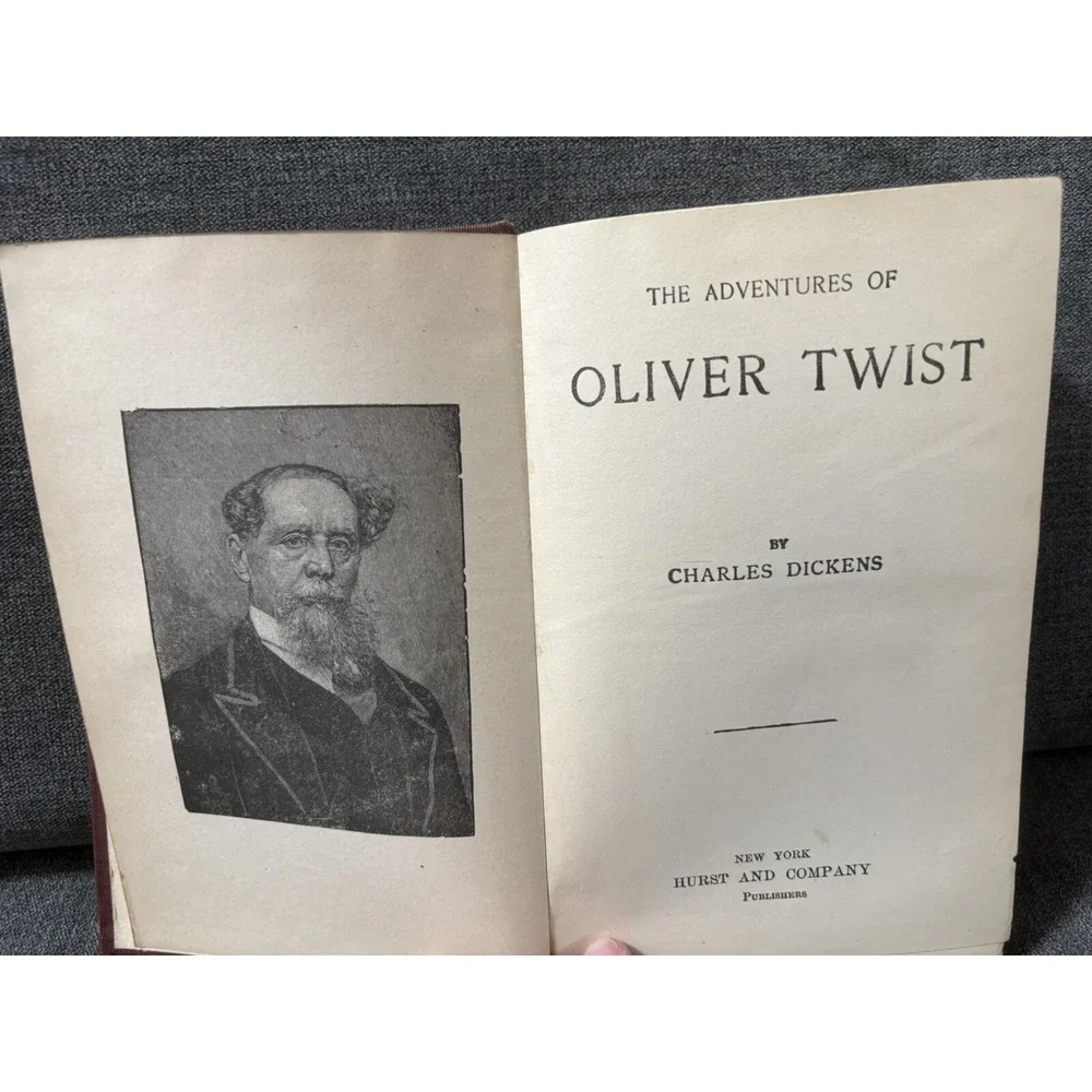 The Adventures of Oliver Twist by Charles Dickens (1900s Hardcover, Hurst And Co
